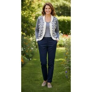 Storybook‎ Knits Cardigan Sweater HSN Sz 1X Embroidered Grannycore Cozycore Rare